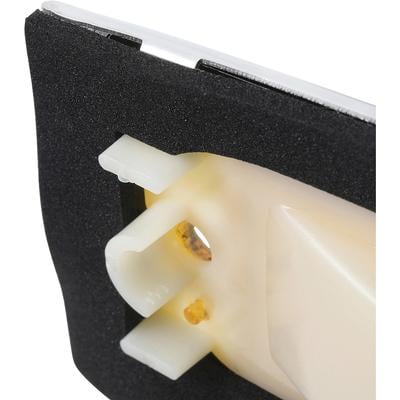 1981-91 Chevy, GMC Truck; Front Side Marker Lamp; Amber; Polished Trim Bezel & Gasket; LH, Driver Side