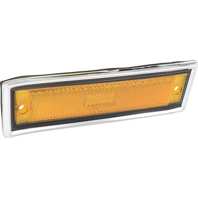 1981-91 Chevy, GMC Truck; Front Side Marker Lamp; Amber; With Polished Trim Bezel and Gasket; RH, Passenger Side