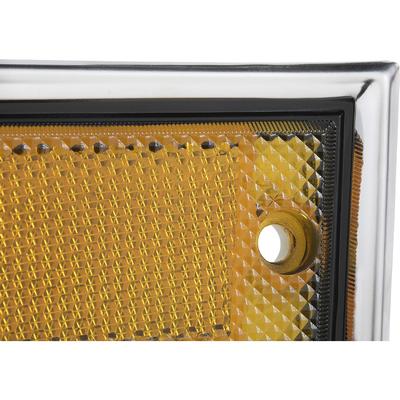 1981-91 Chevy, GMC Truck; Front Side Marker Lamp; Amber; With Polished Trim Bezel and Gasket; RH, Passenger Side
