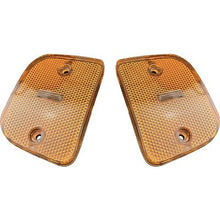 1970 GTO; Front Side Marker Lamp Lens Assemblies; Amber; LH and RH;