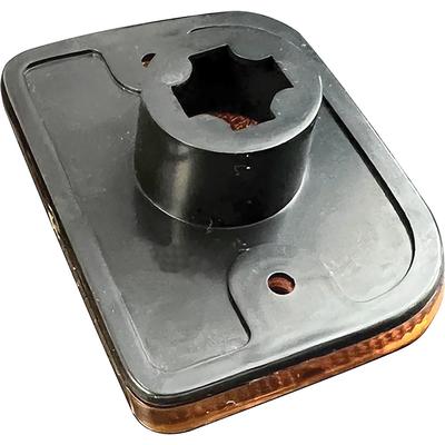 1970 GTO; Front Side Marker Lamp Lens Assemblies; Amber; LH and RH;