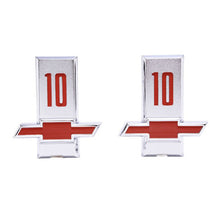 Trim Parts 1963 Chevrolet Truck Front Fender  “10” Emblem W/Fasteners, Pair - (9275)