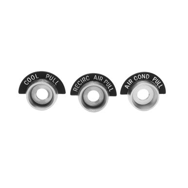 Trim Parts 1963-66 Chevy/GMC Truck 3-Piece Air Conditioning Control Bezel Set - (9330)