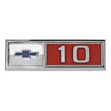 Trim Parts 1965 Chevrolet Truck Front Fender  “10” Emblem W/Fasteners, Pair - (9350)