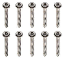 Universal Screw Set ; Chrome with Integral Washer;  #8 x 1-1/2" ; Set of 10