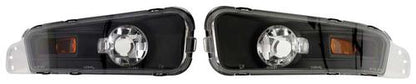 2005-09 Ford Mustang; Factory Style Front Bumper Lights; Black Housing/Clear Lens