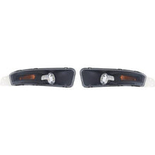 2005-09 Ford Mustang; Factory Style Front Bumper Lights; Black Housing/Clear Lens