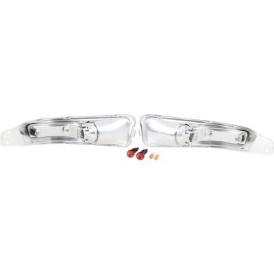2005-09 Ford Mustang; Factory Style Front Bumper Lights; Black Housing/Clear Lens