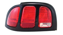 1996-98 Ford Mustang; Tail Lights Lens With Outer Bezel; LH Driver Side