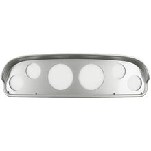 1957-60 Ford Truck; 6-Gauge Dash Panel; (2) 3-3/8" (4) 2-1/16" Holes; Brushed Aluminum