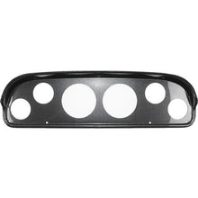 1957-60 Ford Truck; 6-Gauge Dash Panel; (2) 3-3/8" (4) 2-1/16" Holes; Carbon Fiber