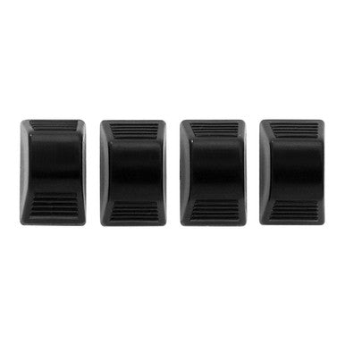 Trim Parts 1958-74 GM Cars/Truck 4-Piece Black Heater Control Knobs Set - (9579A)