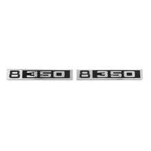 Trim Parts 1969-72 Chevrolet Truck Front Fender "8/350" Emblem W/Fasteners, Pair - (9615)