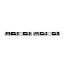 Trim Parts 1969-72 Chevrolet Truck Front Fender "8/454" Emblem W/Fasteners, Pair - (9618)
