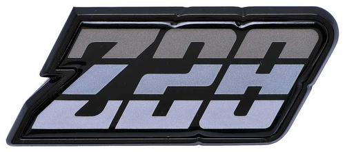 9637803 - 1980-81 Camaro Z28; Fuel Door Emblem; Silver; with Hardware; GM Licensed