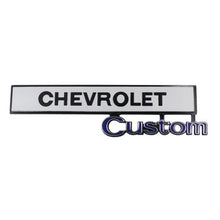 Trim Parts 1969-72 Chevrolet Truck Glove Box Door "Chevrolet Custom" Emblem, Each - (9670)