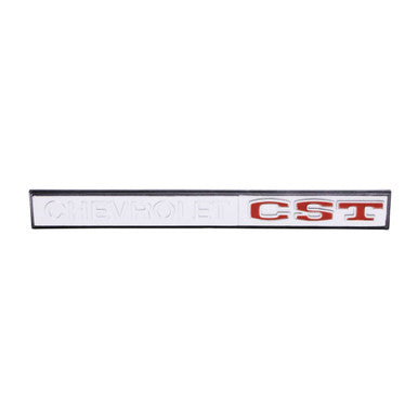 Trim Parts 1969-70 Chevrolet Truck Glove Box Door "Chevrolet CST" Emblem, Each - (9675)