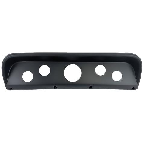 1967-72 Ford F-Series Truck; 5-Gauge Dash Panel; (1) 3-3/8" (4) 2-1/16" Holes; Black