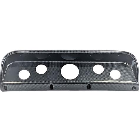 1967-72 Ford F-Series Truck; 5-Gauge Dash Panel; (1) 3-3/8" (4) 2-1/16" Holes; Carbon Fiber