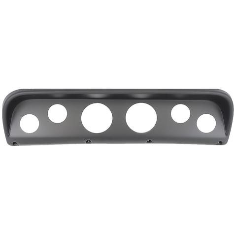 1967-72 Ford Truck; 6-Gauge Dash Panel; (2) 3-3/8" (4) 2-1/16" Holes; Black