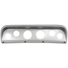 1967-72 Ford Truck; 6-Gauge Dash Panel; (2) 3-3/8" (4) 2-1/16" Holes; Brushed Aluminum