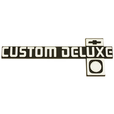 Trim Parts 1981-1987 Chevrolet Full Size Truck Custom Deluxe Dash Emblem - (9688)