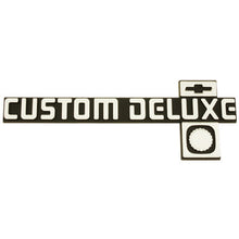 Trim Parts 1981-1987 Chevrolet Full Size Truck Custom Deluxe Dash Emblem - (9688)