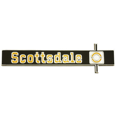 Trim Parts 1975-1980 Chevrolet Full Size Truck Scottsdale Dash Emblem - (9689)