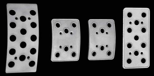 1979-04 Ford Mustang; Aluminum Racing Pedal Set; Manual Transmission; 4 Piece Set