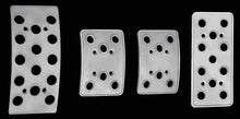 1979-04 Ford Mustang; Aluminum Racing Pedal Set; Manual Transmission; 4 Piece Set