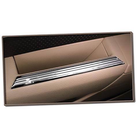 2005-09 Ford Mustang; Interior Door Handle Covers; Multi-Grooved Chrome