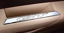 2005-09 Ford Mustang; Interior Door Handle Covers; Smooth Chrome; With GT Logo