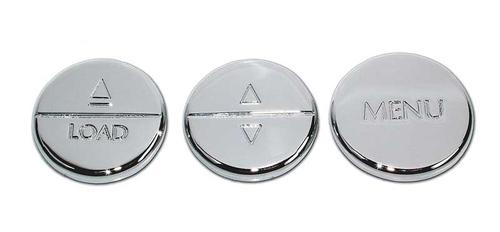 2005-09 Ford Mustang; Smooth Chrome; Radio Button Covers
