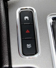 2010-11 Ford Mustang; Traction/Hazard/Trunk Buttons Bezel; Smooth Chrome