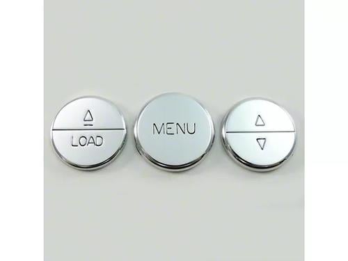 2005-09 Ford Mustang; Satin Finish; Billet Radio Button Covers