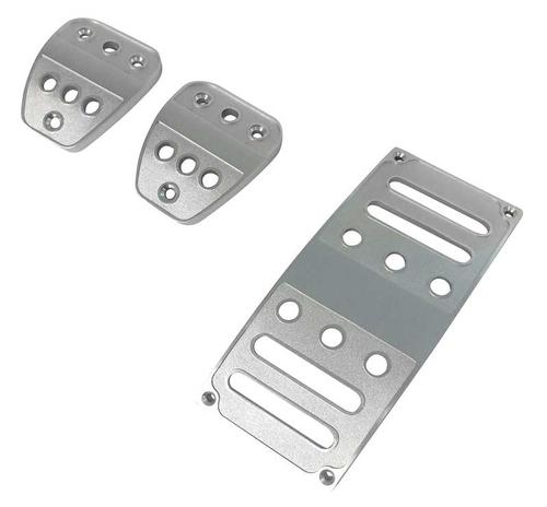 2005-21 Mustang; Billet Aluminum Pedal Pad Cover Set; Manual Transmission