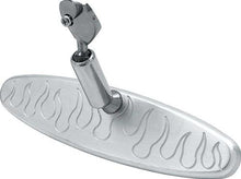1972-02 Brushed Aluminum 8" Flamed Oval Inner Rear View Mirror