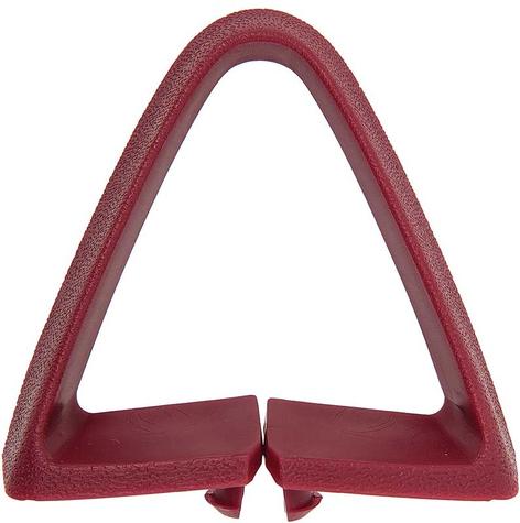 1973-81 Buick, Chevy, Pontiac, Olds; Bucket Seat Belt Guide; Triangle; Firethorn Red; Each
