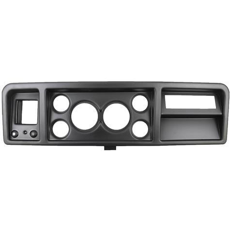 1973-79 Ford Truck; 6-Gauge Dash Panel; (2) 3-3/8" (4) 2-1/16" Holes; w/ A/C Vents; Black