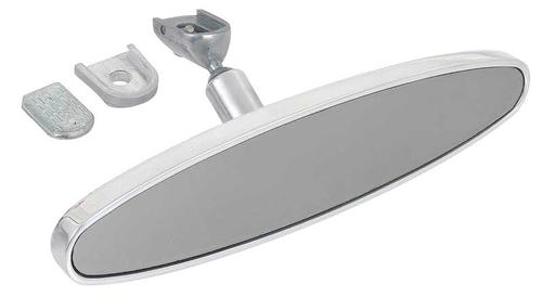 1972-02 Oval 8" Billet Inner Rear View Mirror with Polished Finish