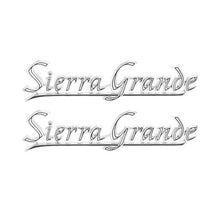 Trim Parts 1969-72 GMC Truck Rear Quarter “GMC Sierra Grande” Emblem W/Fasteners, Pair - (9760)