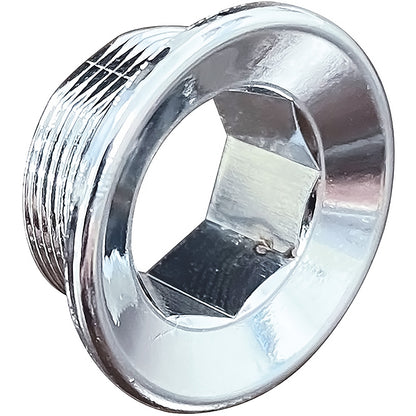 9797779 - 1968-69 GTO, Tempest, Lemans, 1969 Firebird, Bonneville Glove Box Door Lock Cylinder Bezel Nut; Chrome