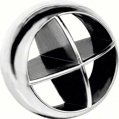 1969 Pontiac Firebird; Dash Vent Ball; Chrome  Air Deflector; Each; GM Licensed
