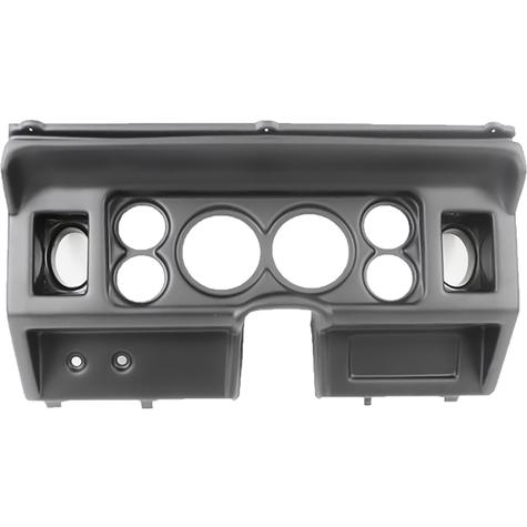 1980-86 Ford Truck; 6-Gauge Dash Panel; (2) 3-3/8" (4) 2-1/16" Holes; w/ A/C Vents; Black