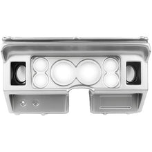 1980-86 Ford Truck; 6-Gauge Dash Panel; (2) 3-3/8" (4) 2-1/16" Holes; w/ A/C Vents; Brushed Aluminum