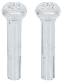 1967-91 GM; Chrome Door Lock Knobs; Pair; for Various Buick, Chevy, GMC, Pontiac, Oldsmobile Models