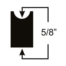 0.625 Thick 5 inch Spring Rubber FLAT on one side
