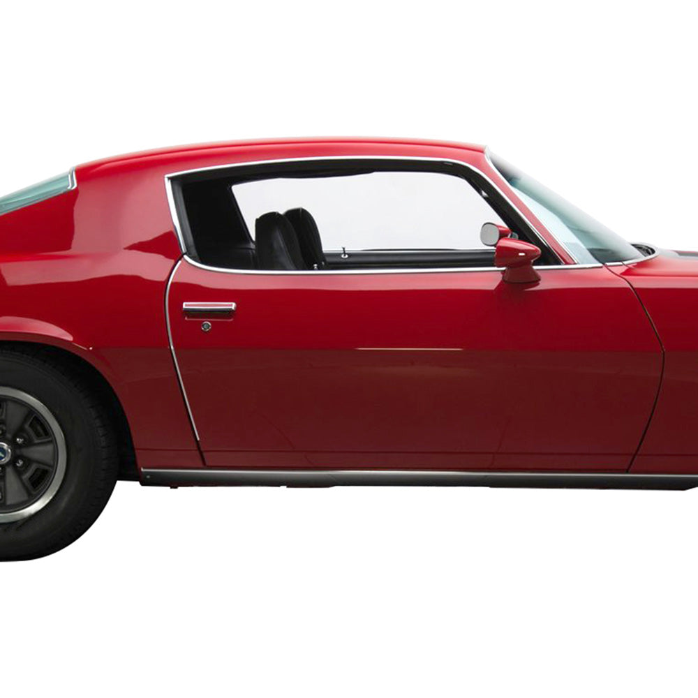 9828343 - 1970-81 Chevrolet Camaro; Outer Door Window Reveal Molding; RH Passenger Side