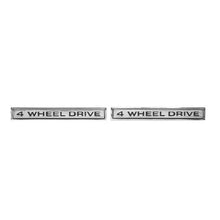 Trim Parts 1968-1972 GMC Truck Front Fender “GMC 4 Wheel Drive”” Emblem W/Fasteners, Pair - (9840)