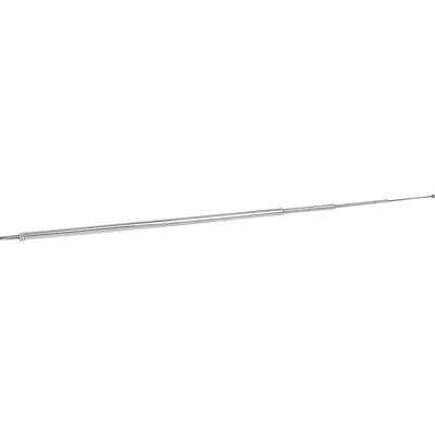 1962-72 GM; Round Antenna Mast; Telescoping 17-1/2" to 45"; Threaded Screw-in Style; Stainless Steel; Various Models